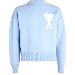 AMI PARIS
Virgin Wool Logo Sweater blue
